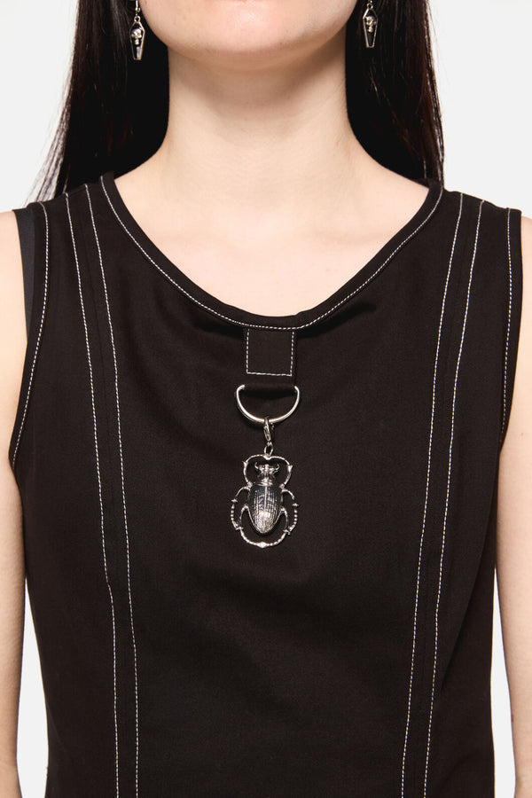 Dangerfield - Dark Pieridae Charm Basic Dress - black