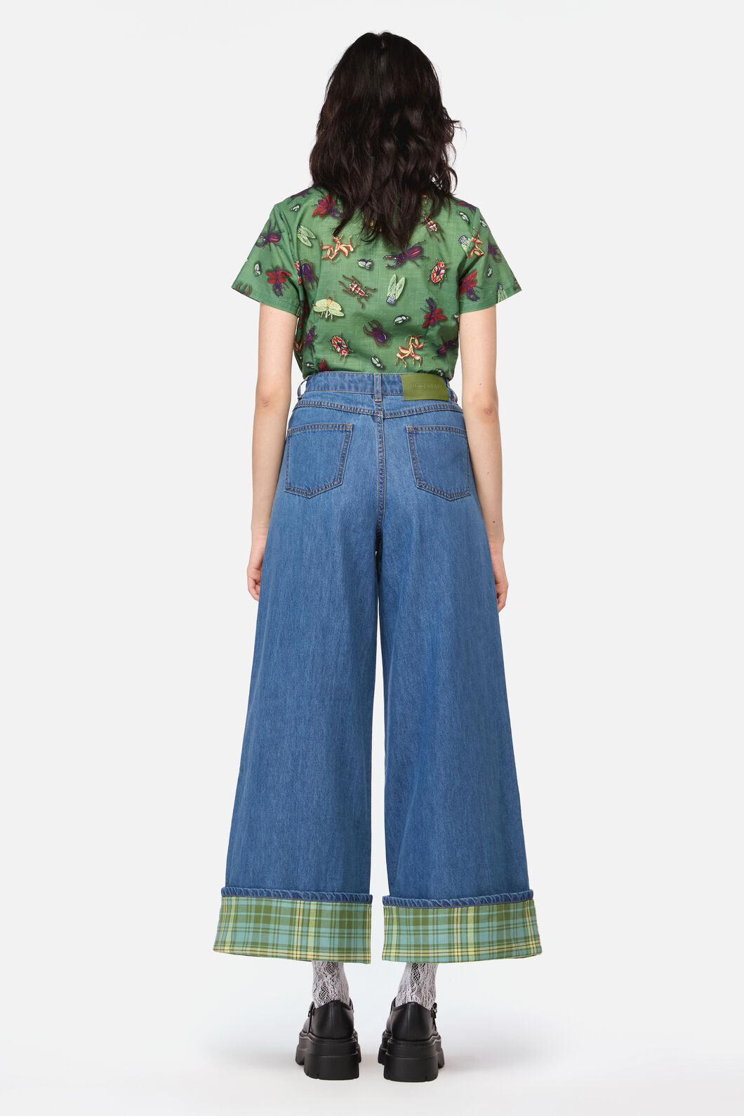 Dangerfield - Insect Obsessed TartanCuffJean - blue