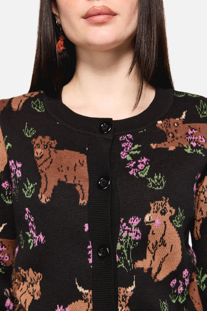 Dangerfield - Highland Fling Cardi - black