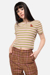 Dangerfield - Grazing Stripe Pocket Tee - rainbow