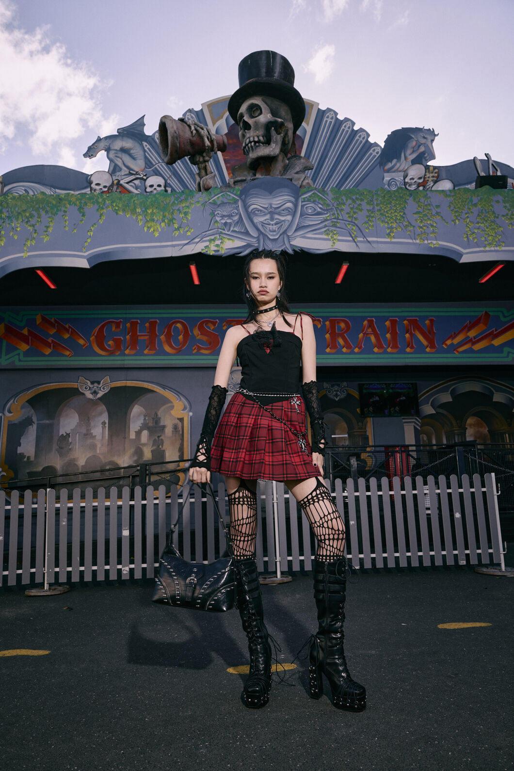 Dangerfield - Over It Tartan Dress - red