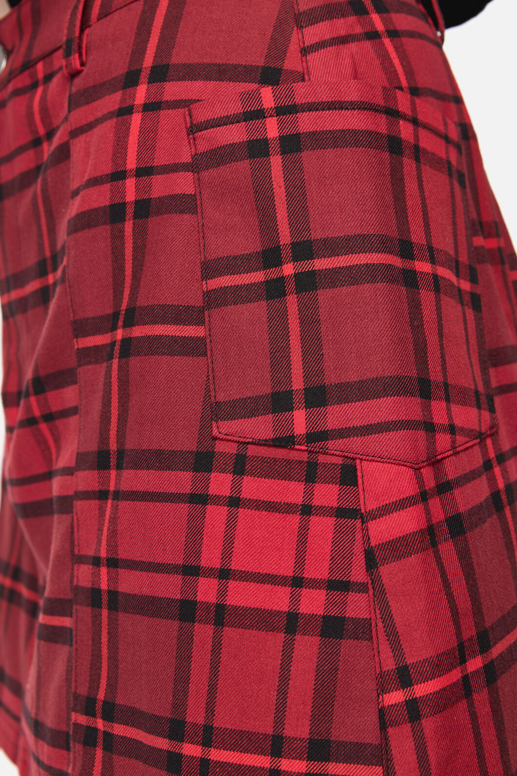 Dangerfield - Over It Tartan Mini Skirt - red