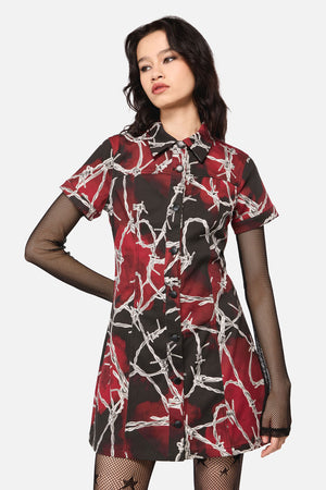 Dangerfield - Sharp Hearted Mini Dress - multi