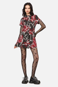 Dangerfield - Sharp Hearted Mini Dress - multi