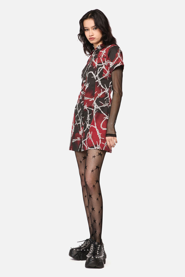 Dangerfield - Sharp Hearted Mini Dress - multi