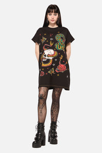 Dangerfield - Lawless Oversized Tee Dress - black