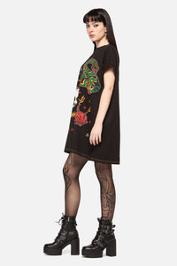 Dangerfield - Lawless Oversized Tee Dress - black