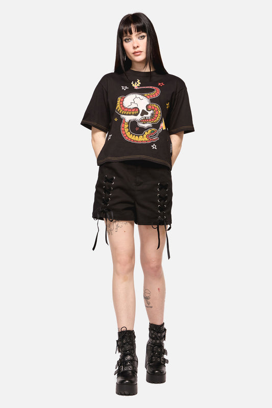 Dangerfield - Snake For Brains Grunge Tee - black