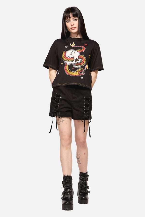 Dangerfield - Snake For Brains Grunge Tee - black
