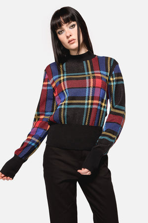 Dangerfield - Anarchic Tartan Knit - multi