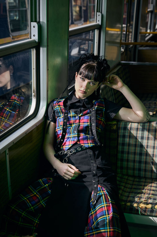 Dangerfield - Anarchic Tartan Vest - multi
