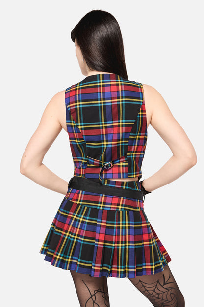 Dangerfield - Anarchic Tartan Vest - multi
