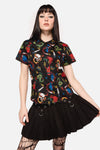 Dangerfield - Dangerous Grunge Print Blouse - black