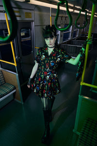 Dangerfield - Dangerous Grunge Print Dress - black
