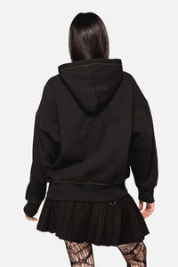 Dangerfield - Lawless Print Hoodie - black