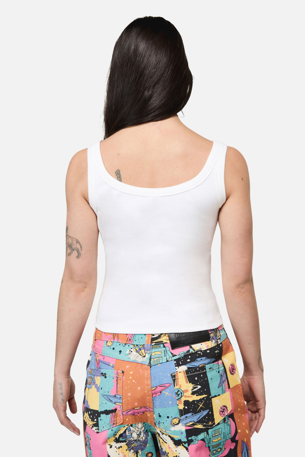 Dangerfield - Galactic Print Tank Top - cream