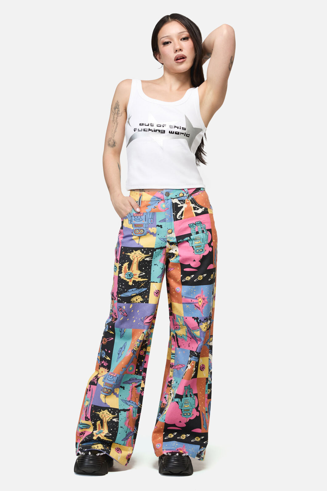Dangerfield - Galactic Print Jean - multi