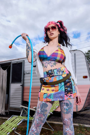 Dangerfield - Galactic Print Micro Skort - multi