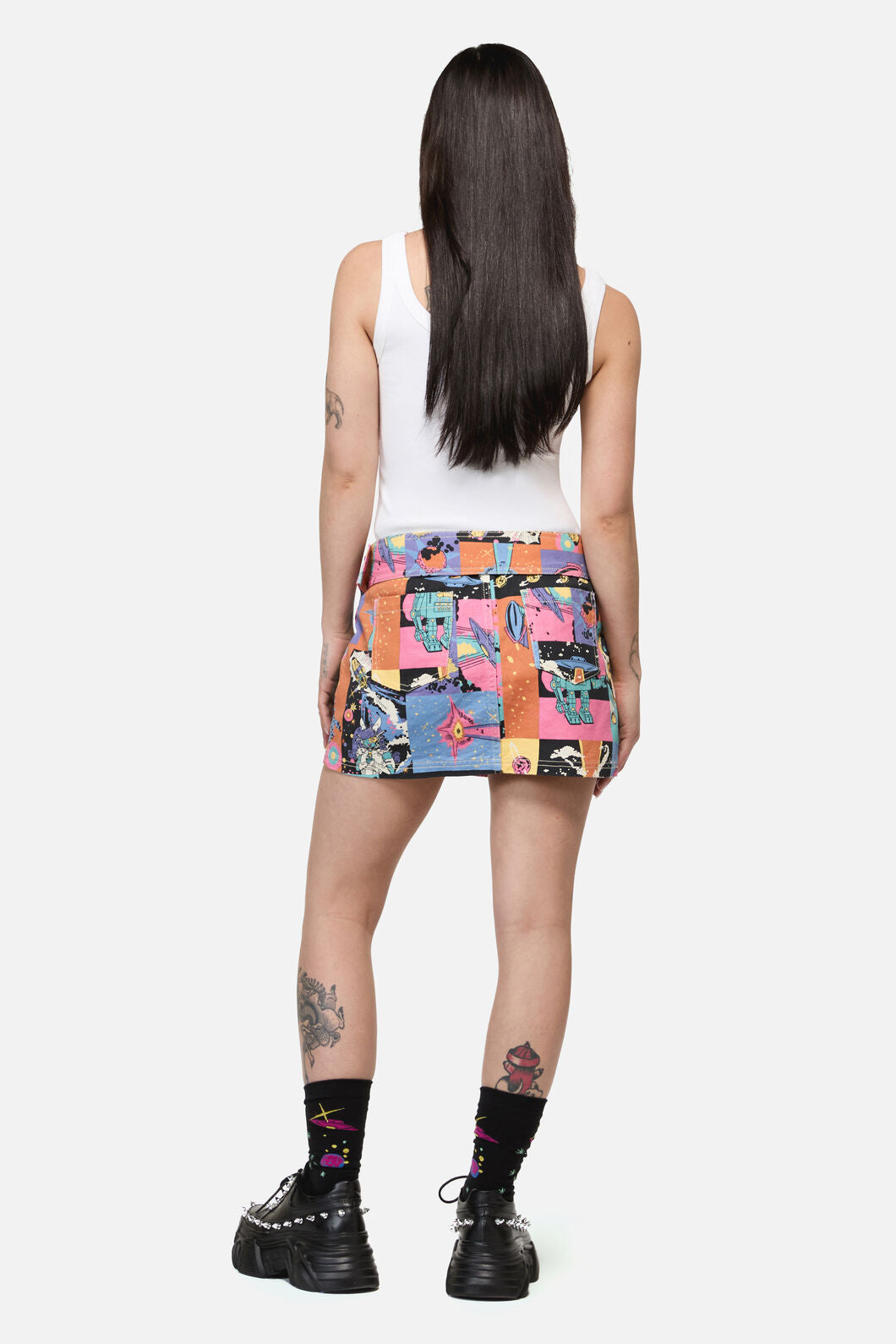 Dangerfield - Galactic Print Micro Skort - multi