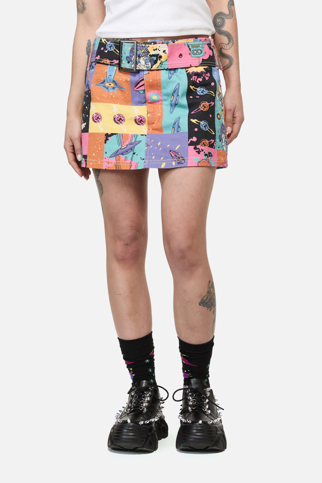 Dangerfield - Galactic Print Micro Skort - multi