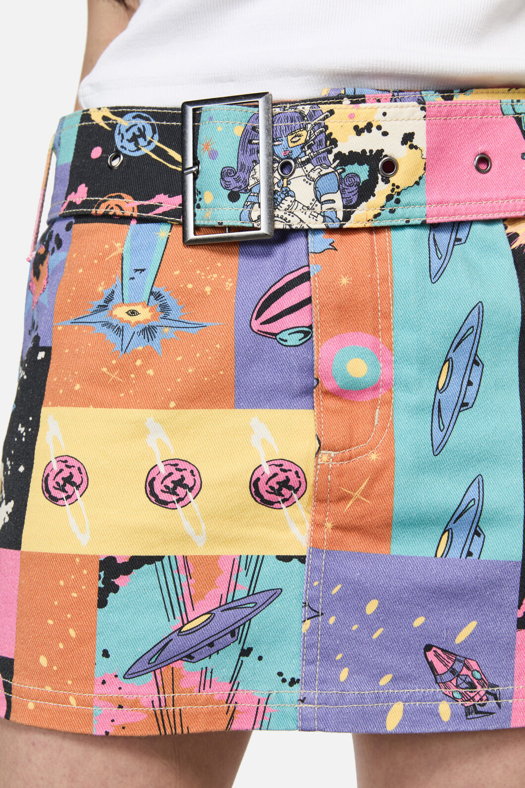 Dangerfield - Galactic Print Micro Skort - multi