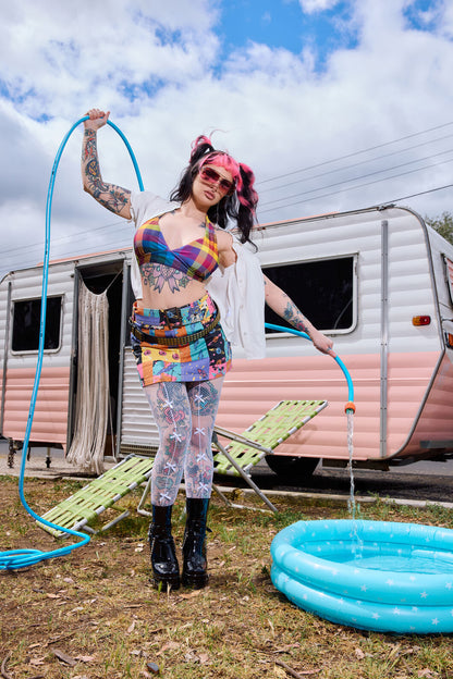 Dangerfield - Cosy Check Bikini Top - multi