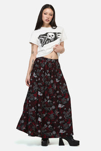 Dangerfield - Pirate Punk Midi Skirt - black