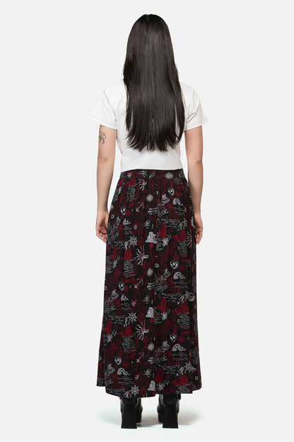 Dangerfield - Pirate Punk Midi Skirt - black