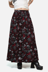 Dangerfield - Pirate Punk Midi Skirt - black
