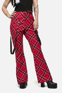 Dangerfield - Piracy Punk Tartan Pant - red