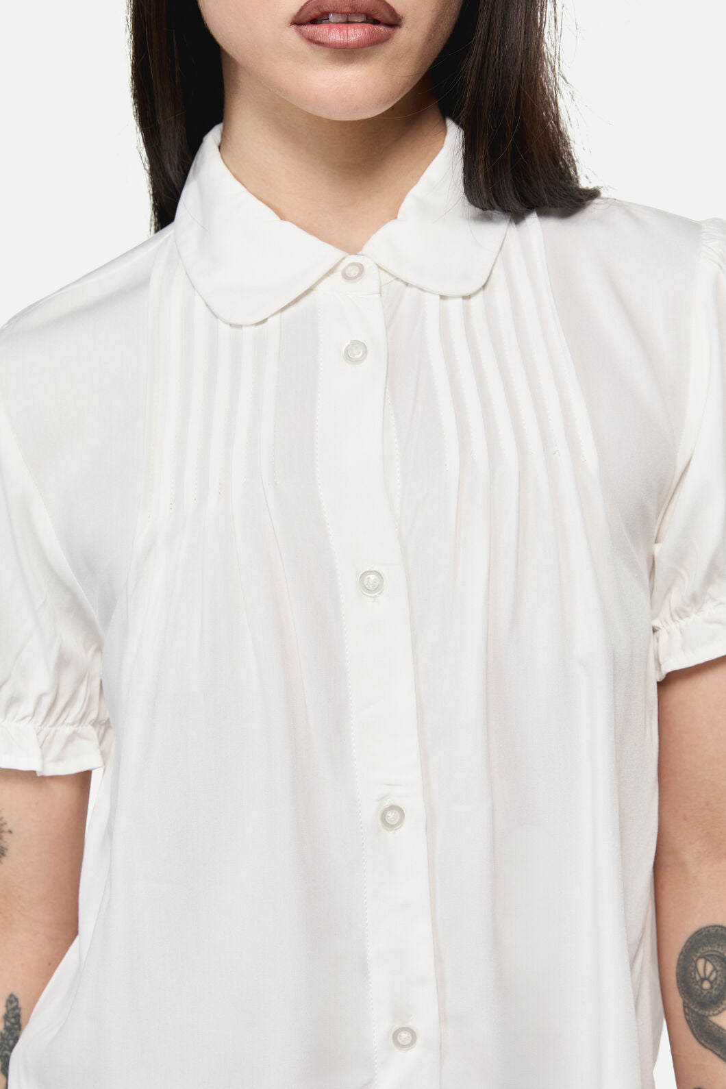 Dangerfield - BuccaneerPunkShortSleeveBlouse - cream