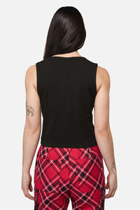 Dangerfield - Piracy Print Punk Tank Top - black