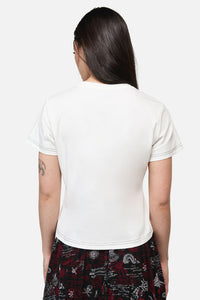 Dangerfield - Pirate Flag Print Punk Tee - cream