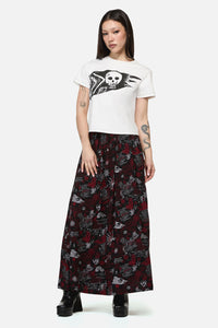 Dangerfield - Pirate Flag Print Punk Tee - cream