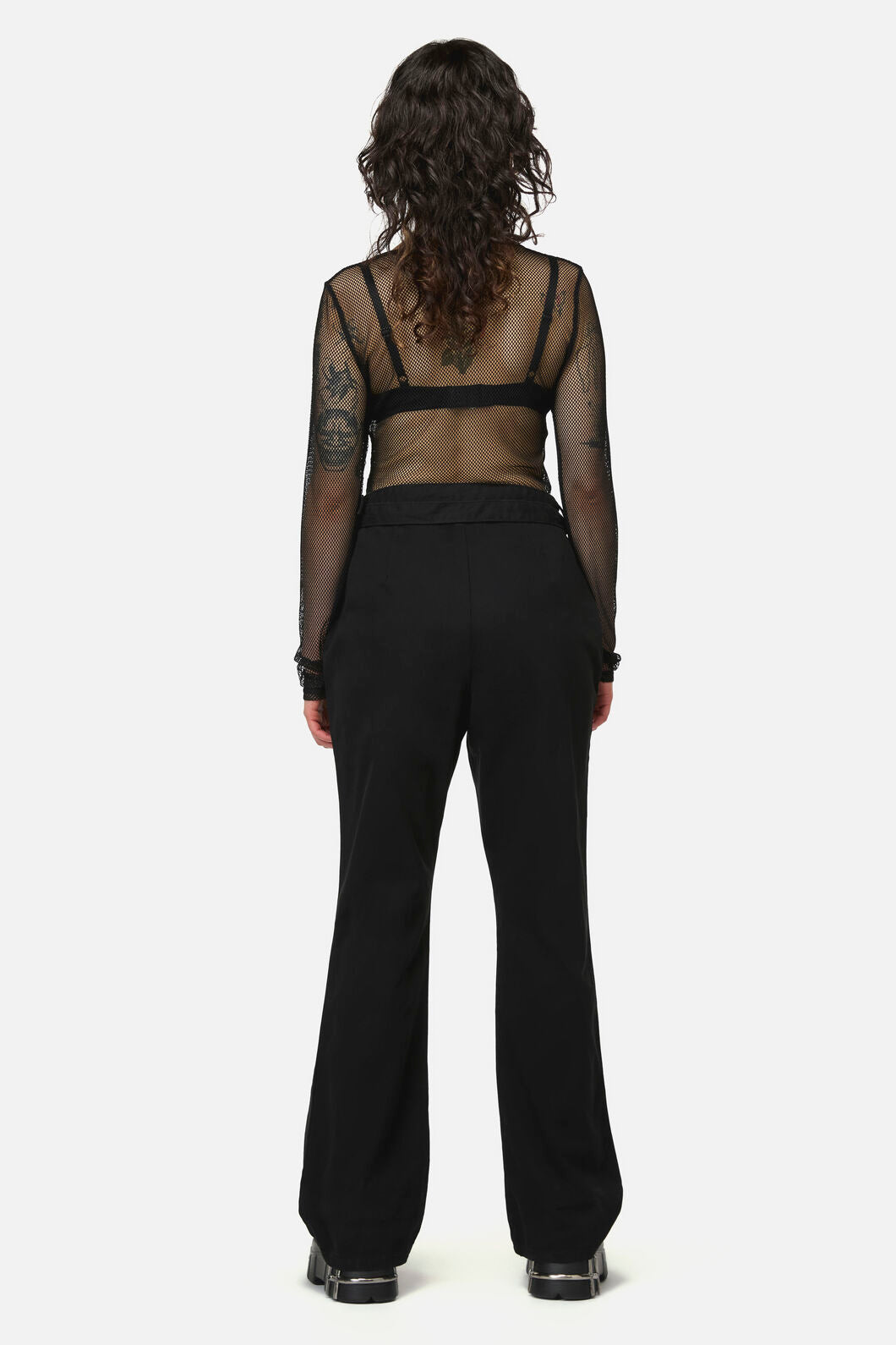 Dangerfield - Pirate Skull TrimGothFlarePant - black