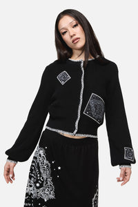 Dangerfield - Séance Patch Goth Cardigan - black