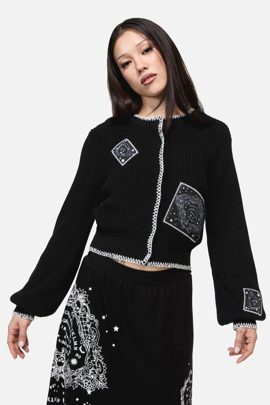 Dangerfield - Séance Patch Goth Cardigan - black