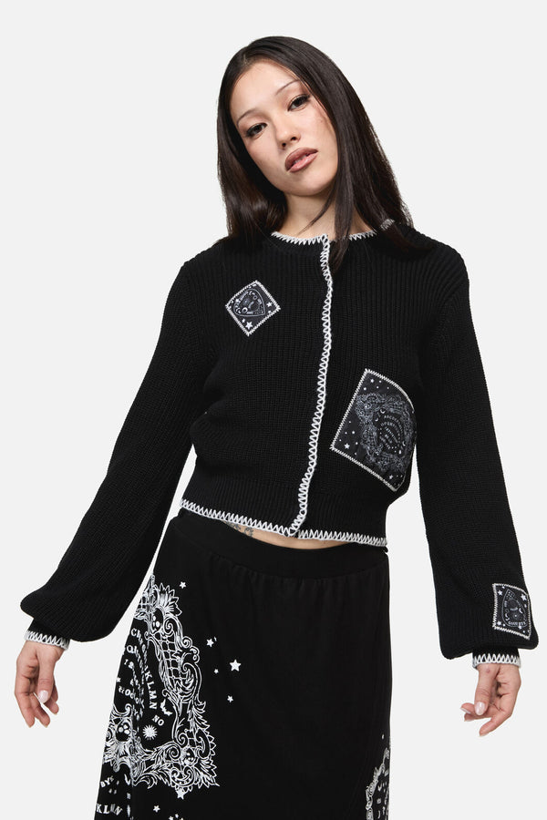 Dangerfield - Séance Patch Goth Cardigan - black