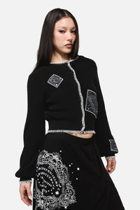 Dangerfield - Séance Patch Goth Cardigan - black