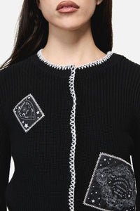 Dangerfield - Séance Patch Goth Cardigan - black