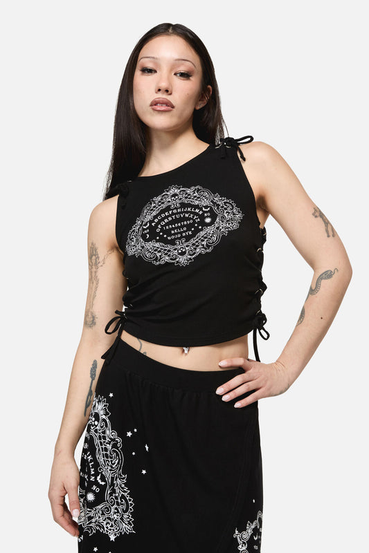 Dangerfield - Séance Goth Print Tank Top - black
