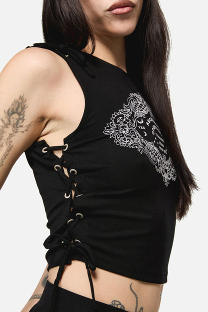 Dangerfield - Séance Goth Print Tank Top - black