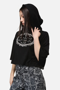 Dangerfield - Séance Hooded Goth Print Tee - black