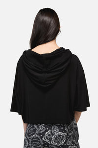 Dangerfield - Séance Hooded Goth Print Tee - black