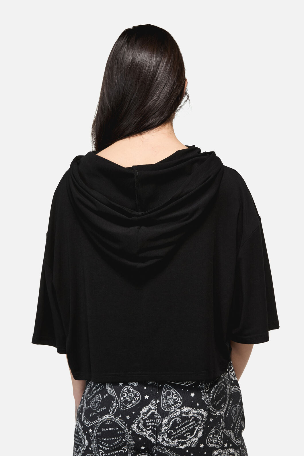 Dangerfield - Séance Hooded Goth Print Tee - black