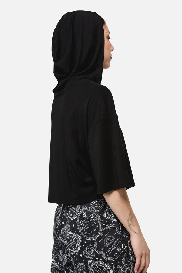 Dangerfield - Séance Hooded Goth Print Tee - black