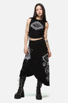 Dangerfield - Séance Layered Goth Midi Skirt - black