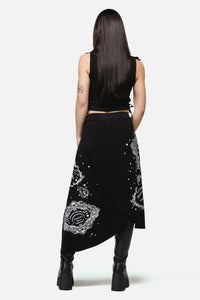 Dangerfield - Séance Layered Goth Midi Skirt - black