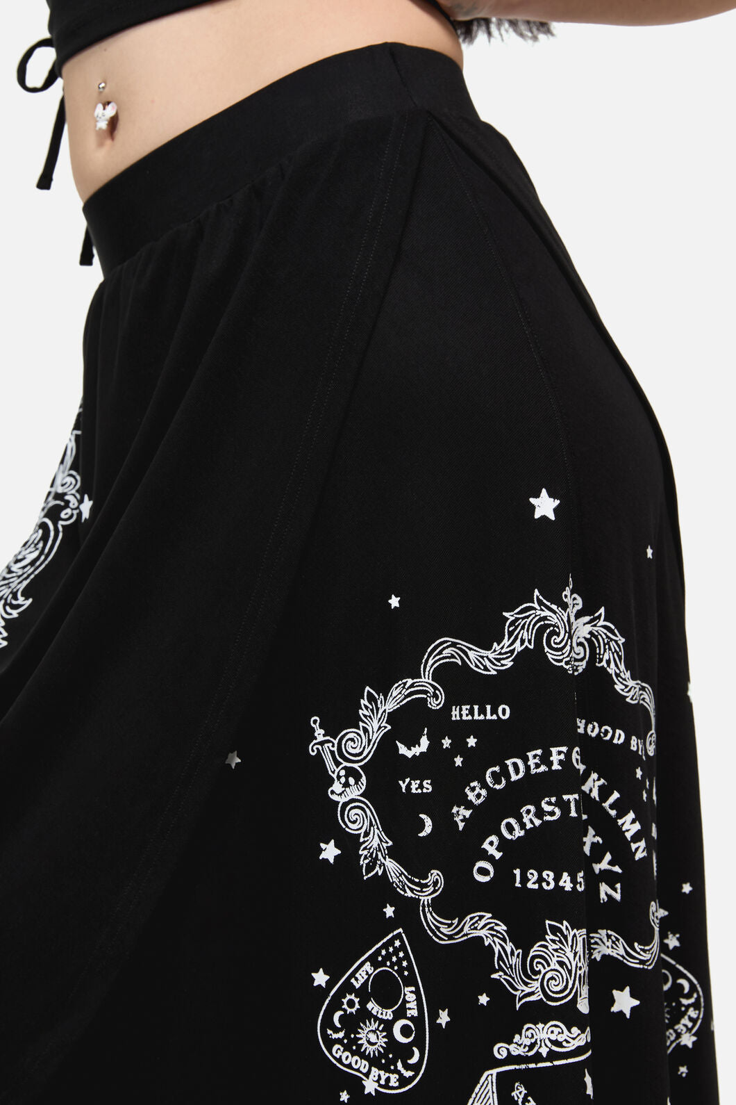 Dangerfield - Séance Layered Goth Midi Skirt - black