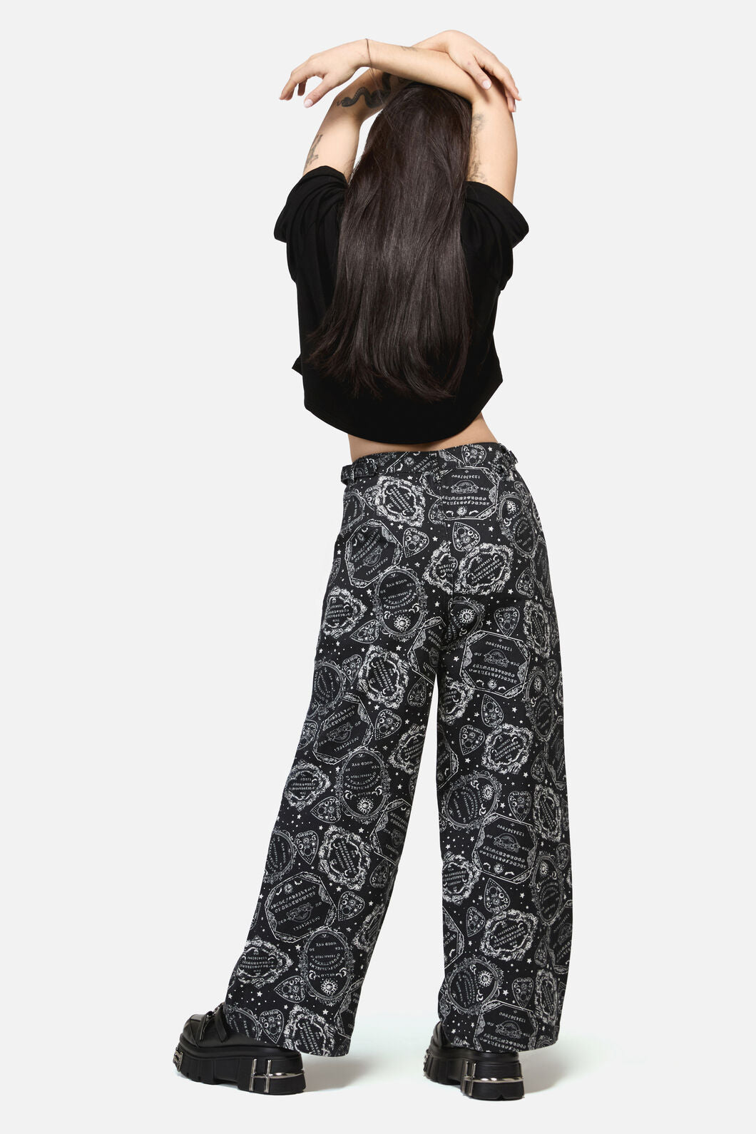 Dangerfield - Séance Print Goth Relaxed Jean - black